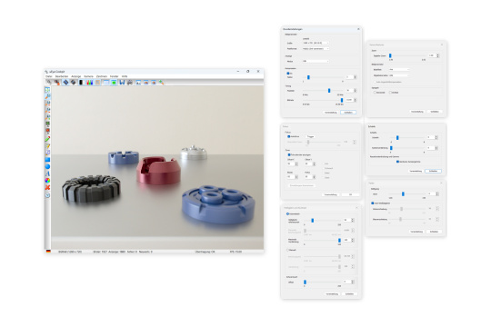 Screenshots of the adjustable auto functions in the IDS SDK