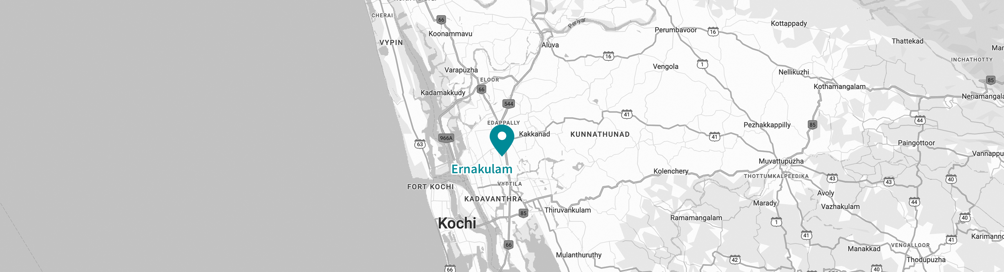 The Indian location of IDS Ernakulam is marked on the map.