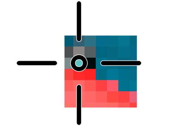 Pixel-precise analysis of colours