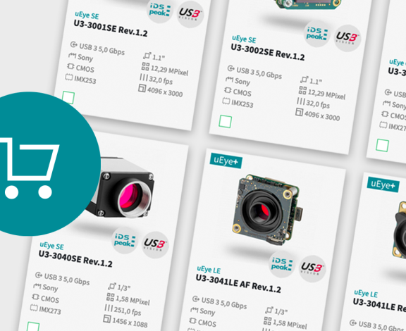 IDS industrial cameras in the webstore